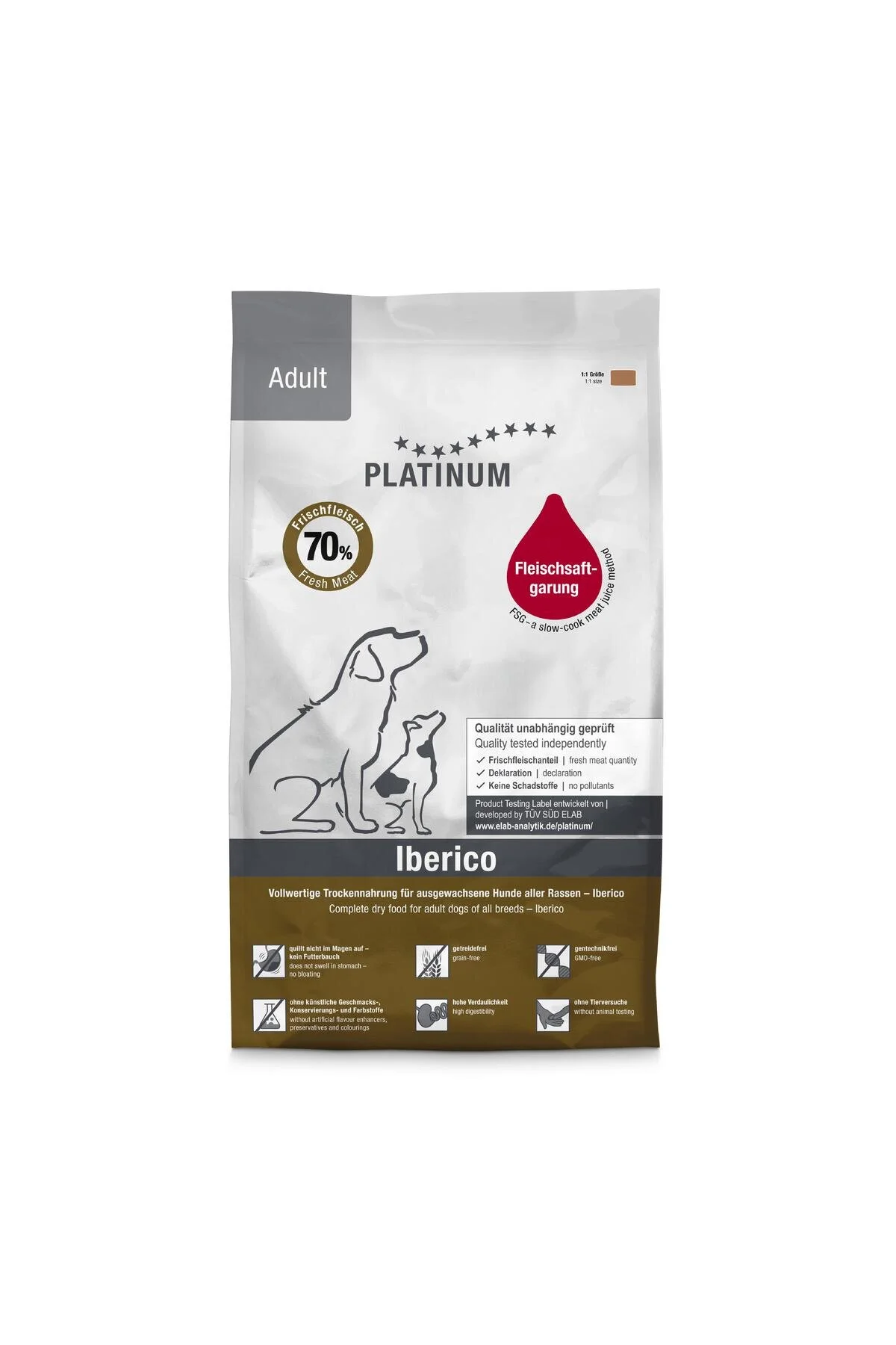 PLATINUM Iberico ve Hindili Köpek Konservesi 375gr