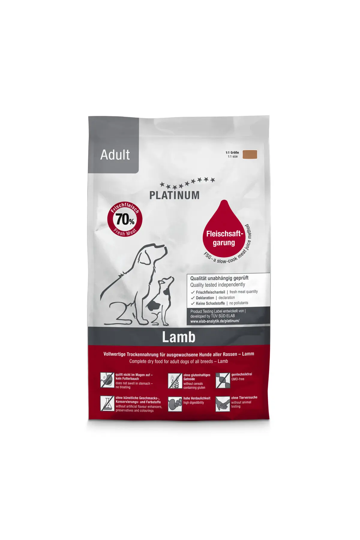 PLATINUM Kuzulu Yetişkin Köpek Maması 1,5kg