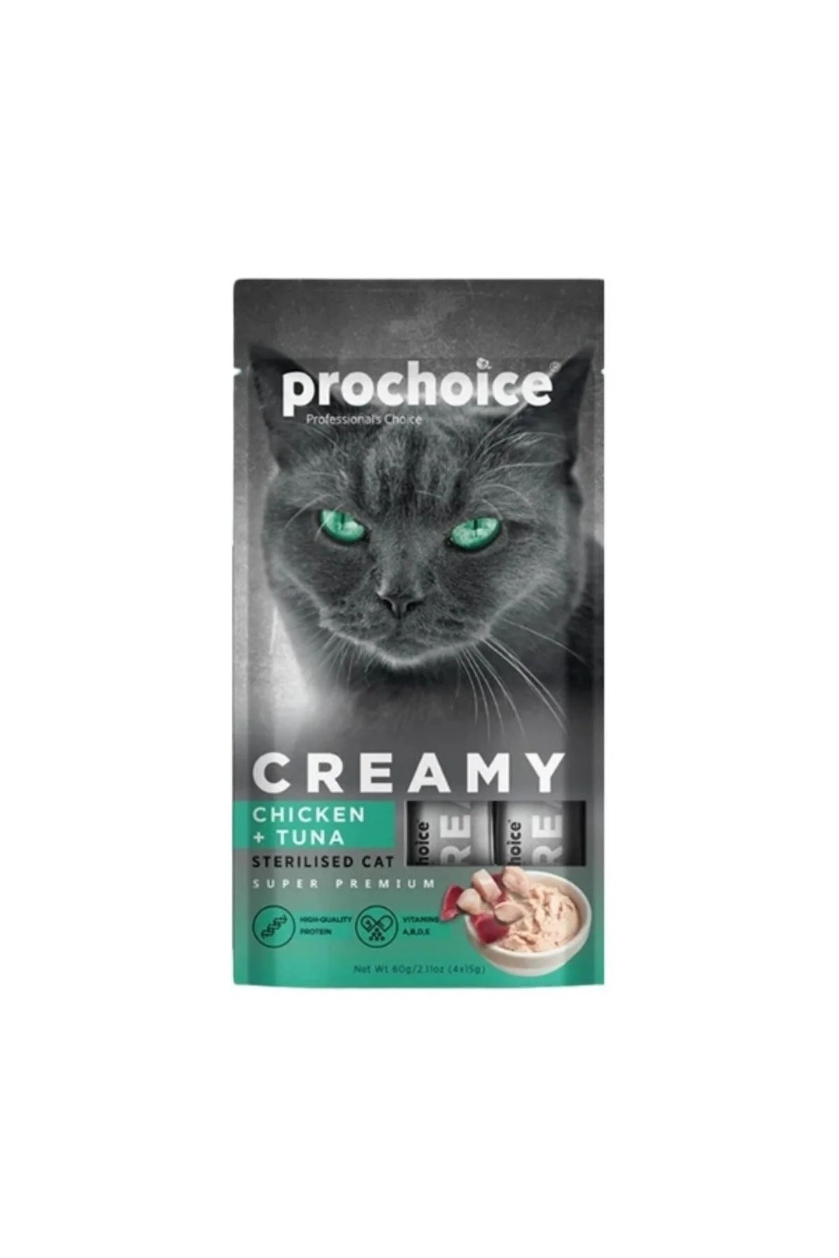 Prochoice Creamy Tavuklu ve Ton Balıklı Sıvı Kedi Ödül Maması