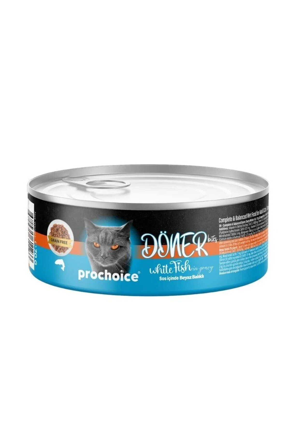 ProChoice Döner Bites Sos İçinde Ton Balıklı Yetişkin Kedi Konservesi 70gr