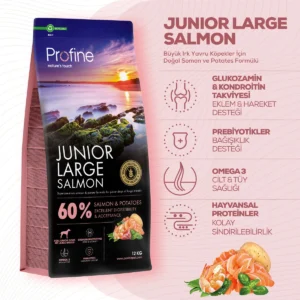 Profine Glutensiz Somonlu Büyük Irk Yavru Köpek Maması 12 kg