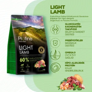 Profine Hipoalerjenik Light Kuzulu Yetişkin Köpek Maması 3kg