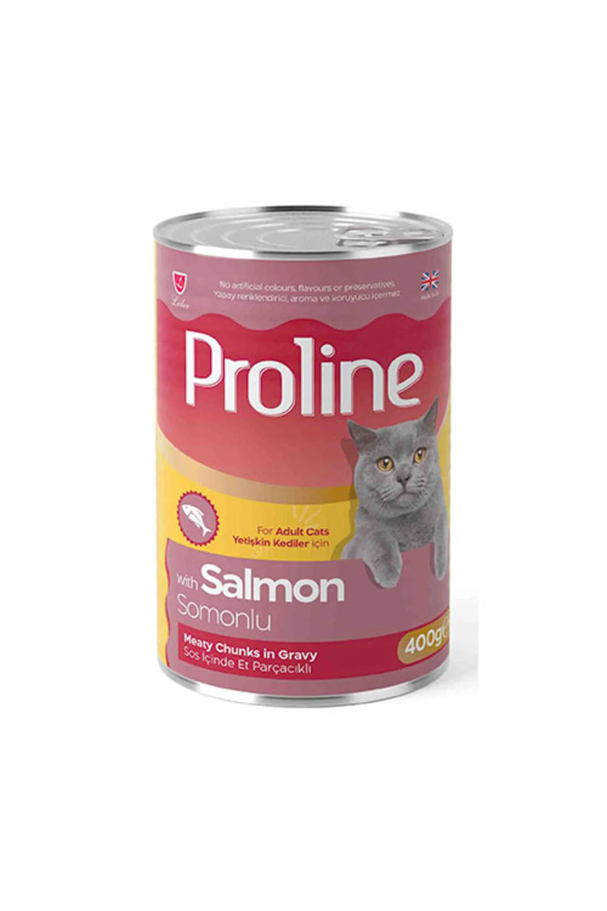 Proline Somon Etli Sos İçinde Gravy Yetişkin Kedi Konservesi 400 Gr