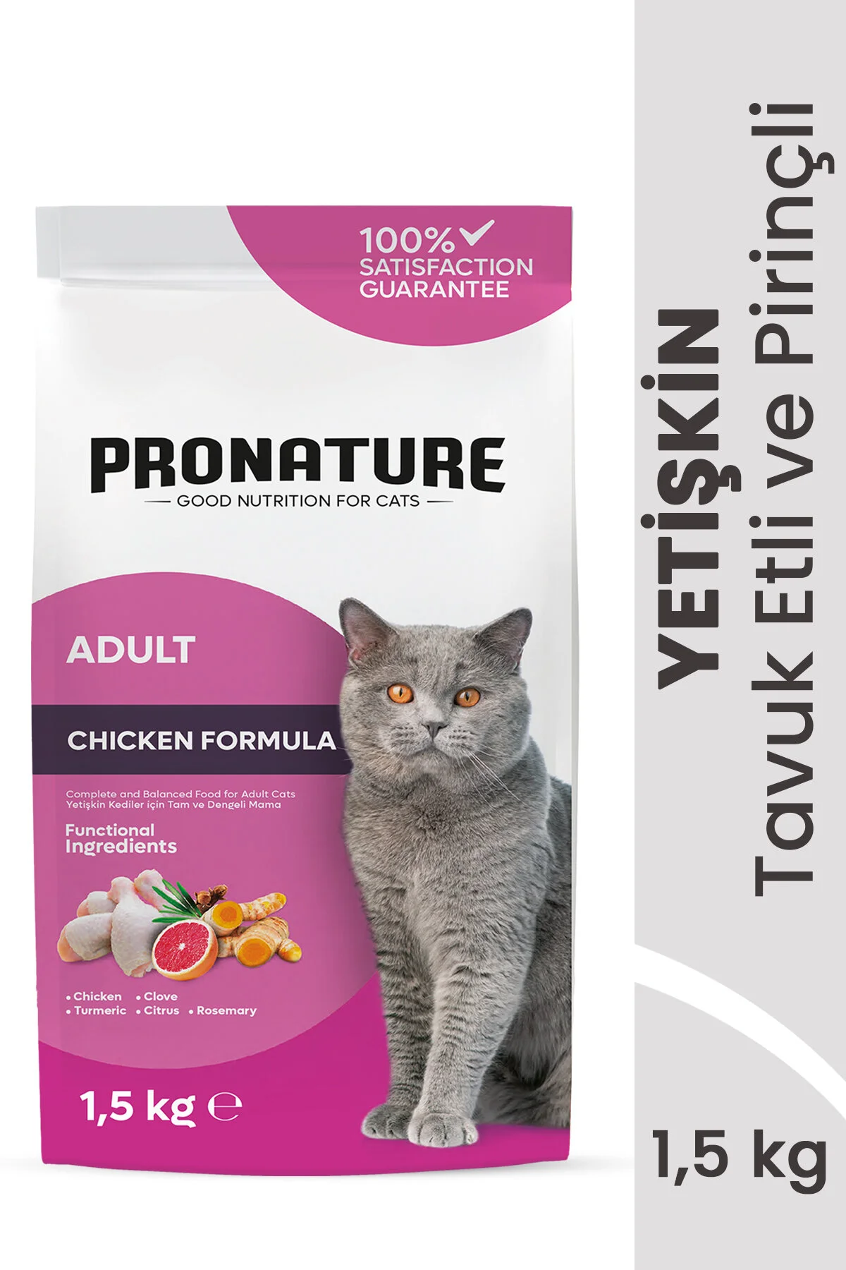 Pronature Adult Tavuklu ve Pirinçli Yetişkin Kedi Maması