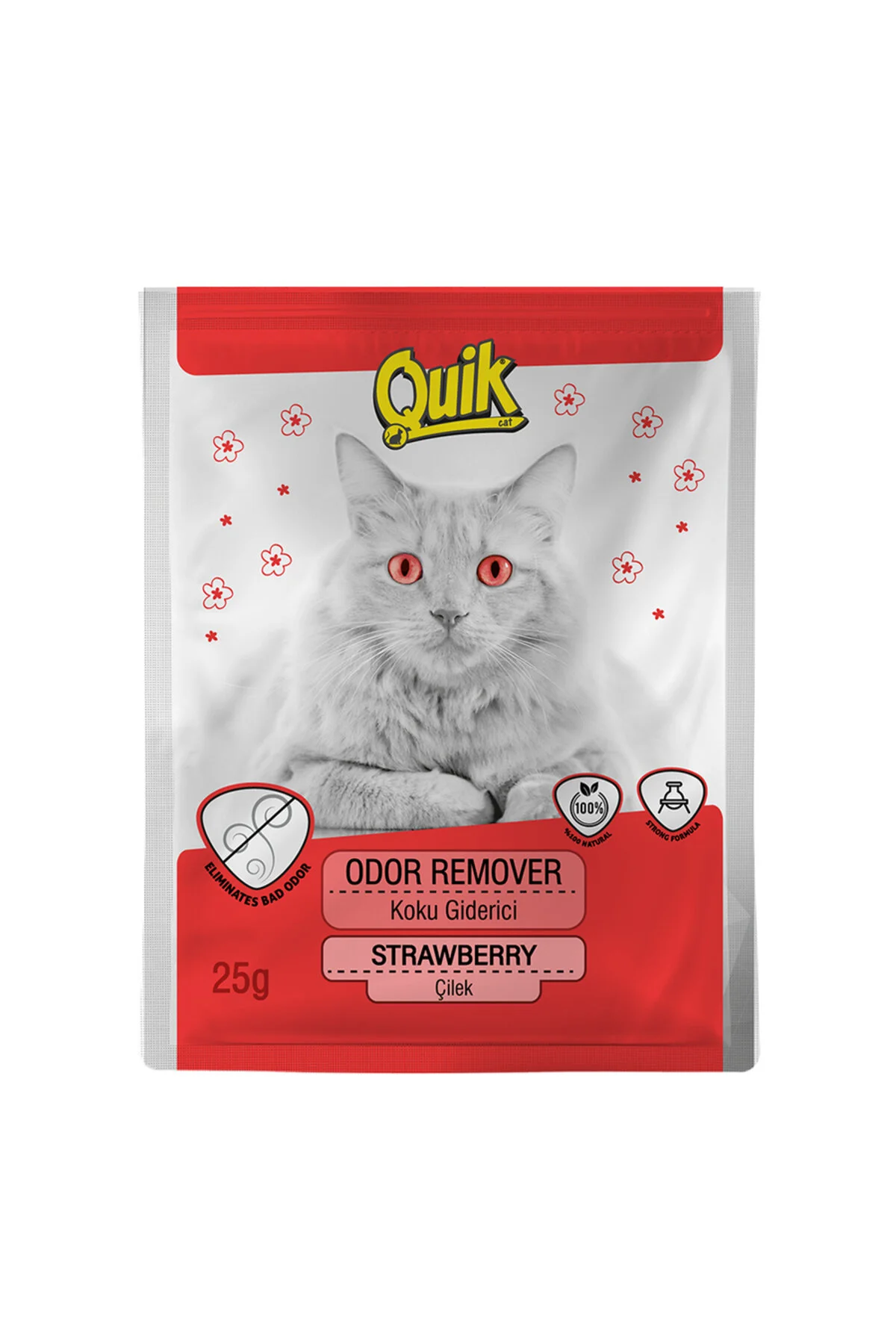 Quik Çilekli Kedi Kumu Koku Giderici 25gr