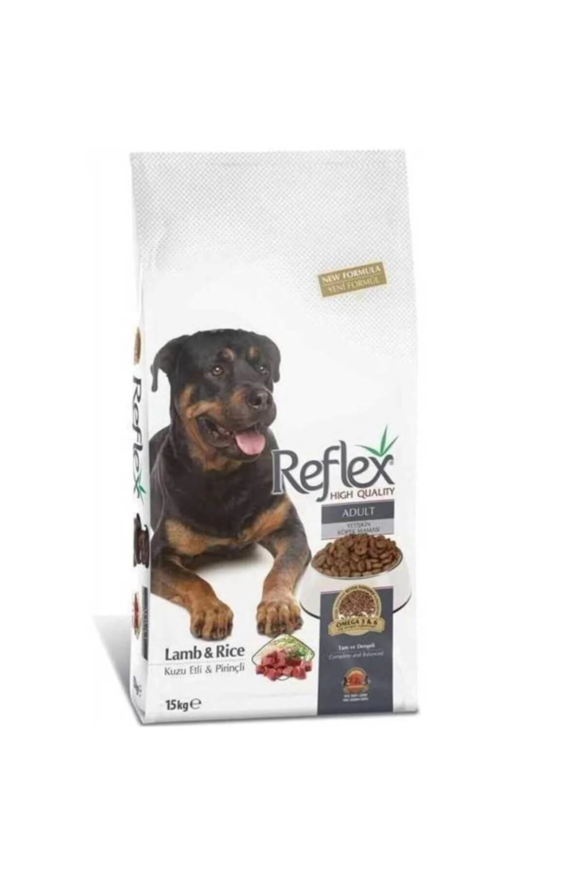 Reflex Kuzulu Pirinçli Yetişkin Köpek Maması 15kg