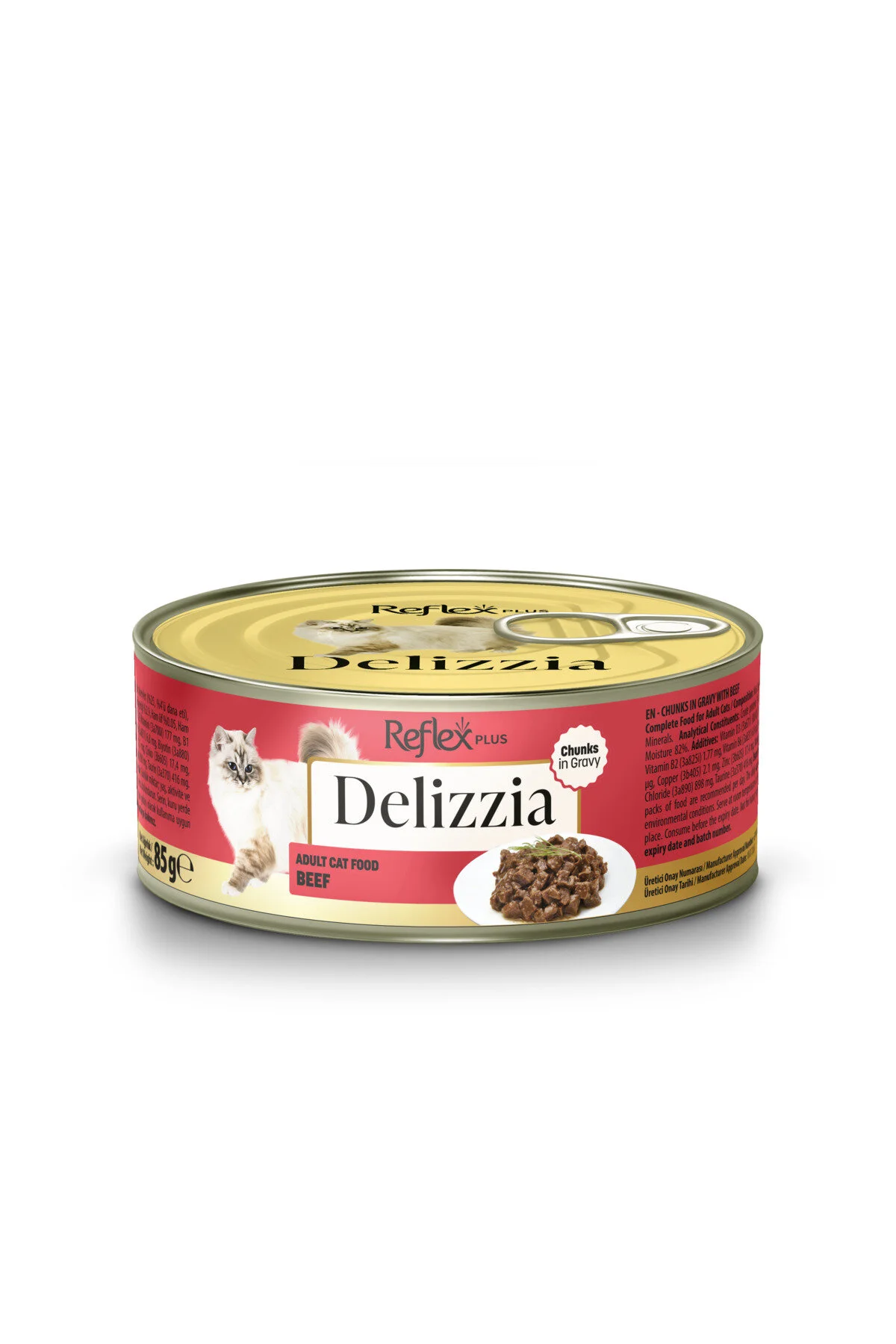 Reflex Plus Delizzia Dana Etli Ezme Yetişkin Kedi Konservesi 85gr