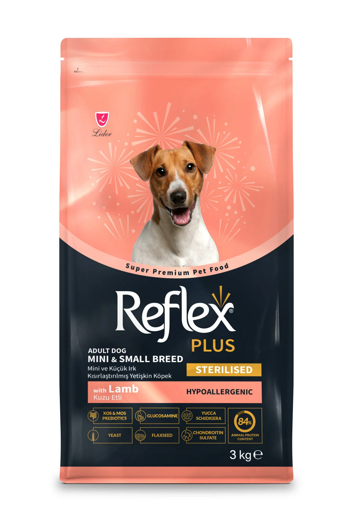 Reflex Plus Kuzu Etli Mini ve Küçük Irk Kısırlaştırılmış Yetişkin Köpek Maması