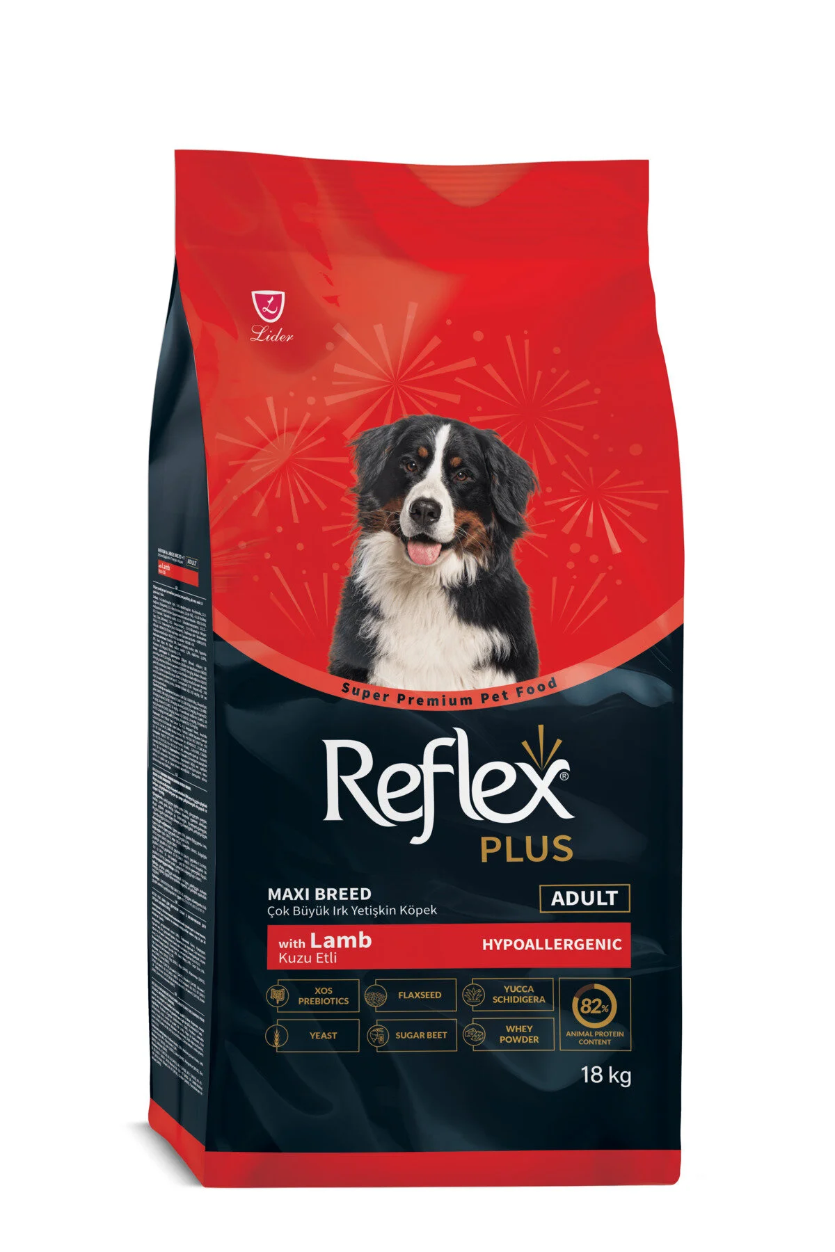 Reflex Plus Maxi Breeds Kuzu Etli Büyük Irk Yetişkin Köpek Maması