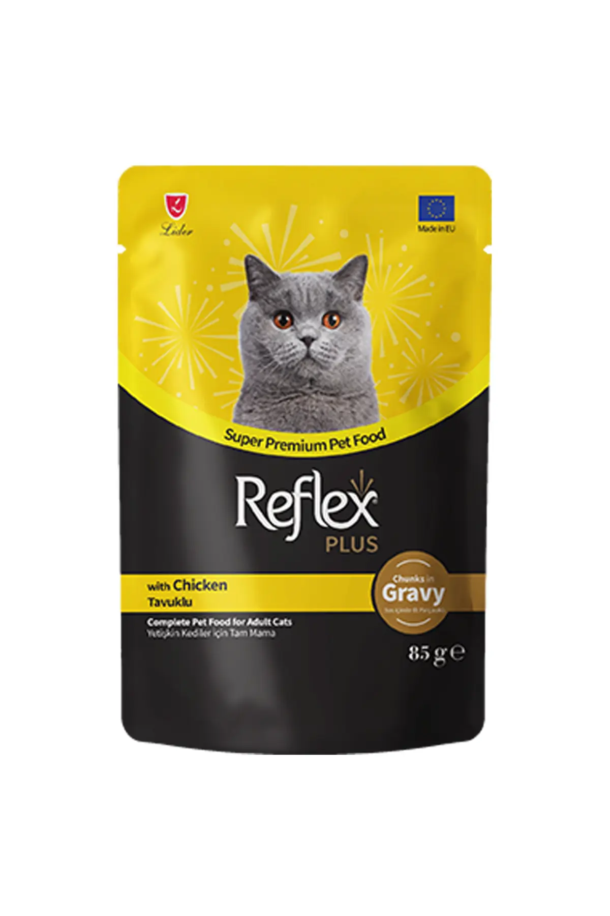 Reflex Plus Sos İçinde Tavuklu Pouch Yetişkin Konserve Kedi Maması