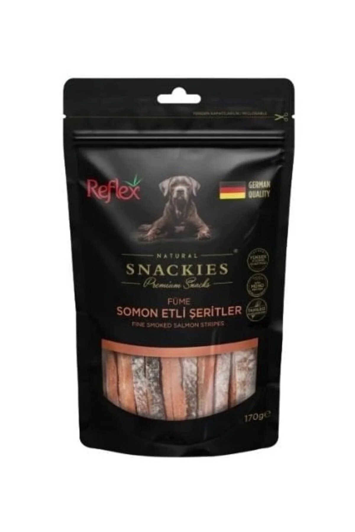 Reflex Snackies Natural Keçi Etli Şerit Tahılsız Köpek Ödül Maması 170gr