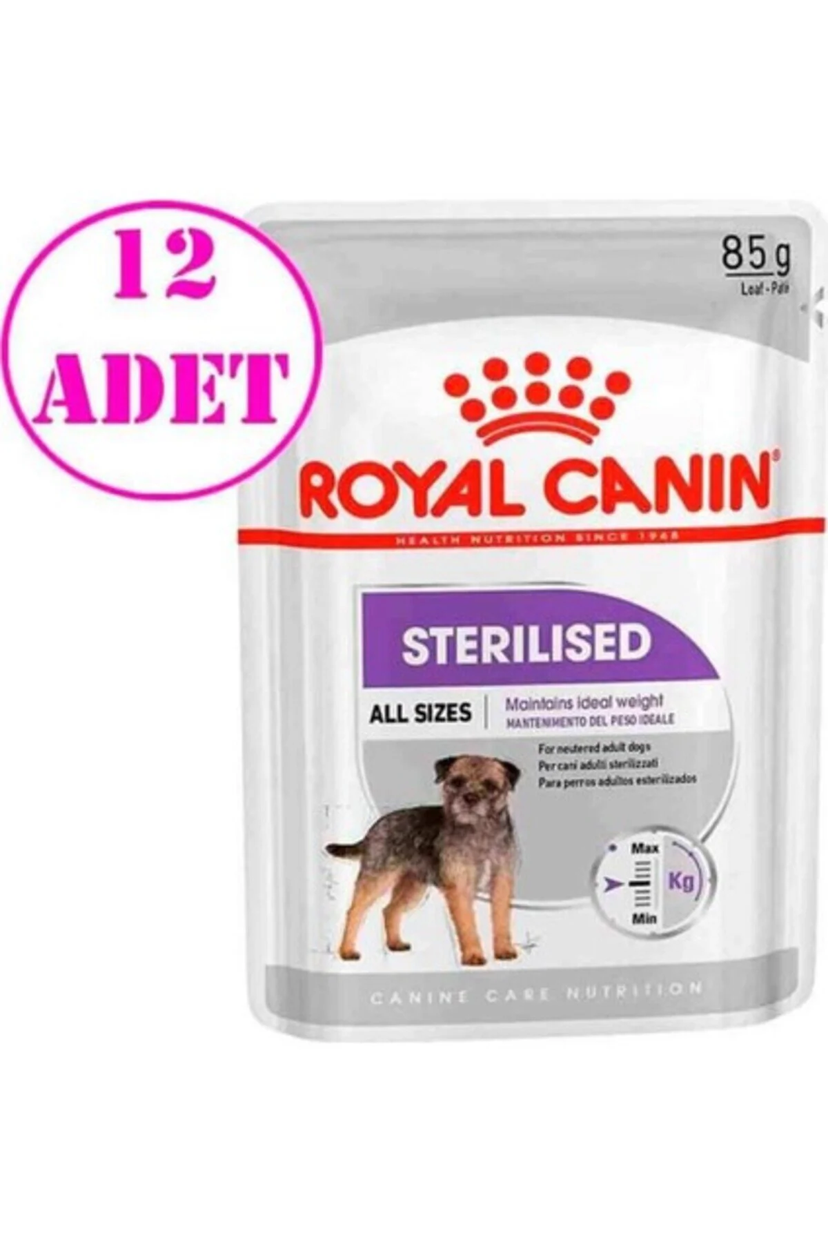 Royal Canin Ccn Sterilised Pouch Kısırlaştırılmış Köpek Konservesi 12 Adet 85 Gr