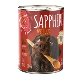 Sapphere Kırmızı Etli Yetişkin Köpek Konservesi 12 Adet 400 Gr