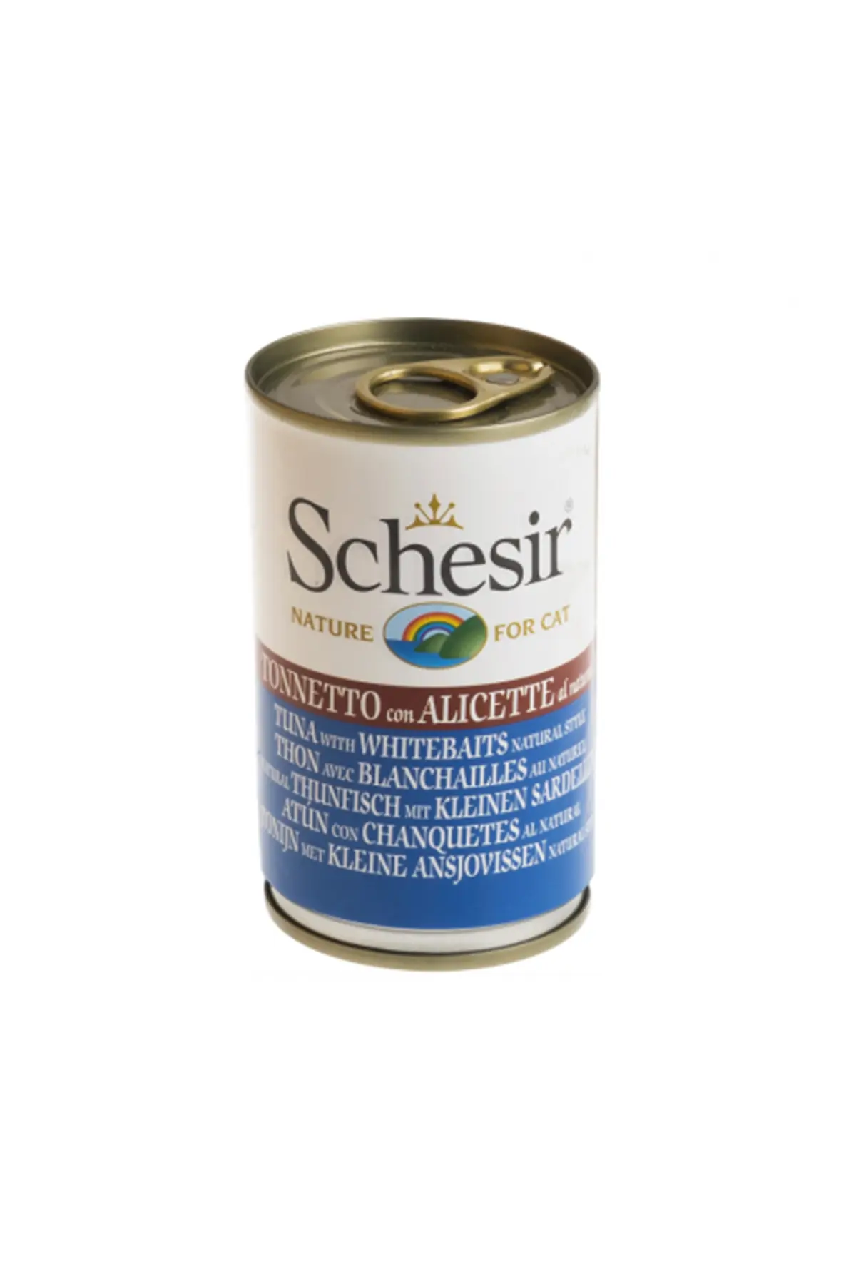 Schesir Jöle İçinde Ton Balıklı ve Ringa Balıklı Yetişkin Kedi Konservesi 140gr