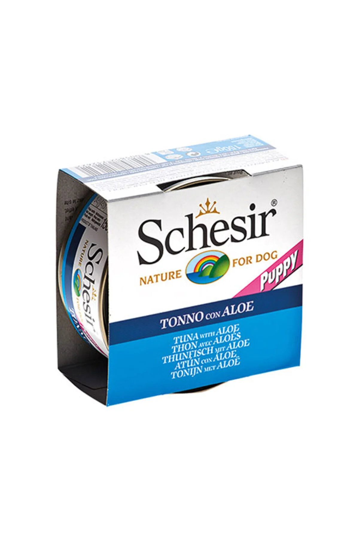 Schesir Ton Balıklı ve Aloe Veralı Jelly Yavru Köpek Konservesi 6 Adet 150 Gr