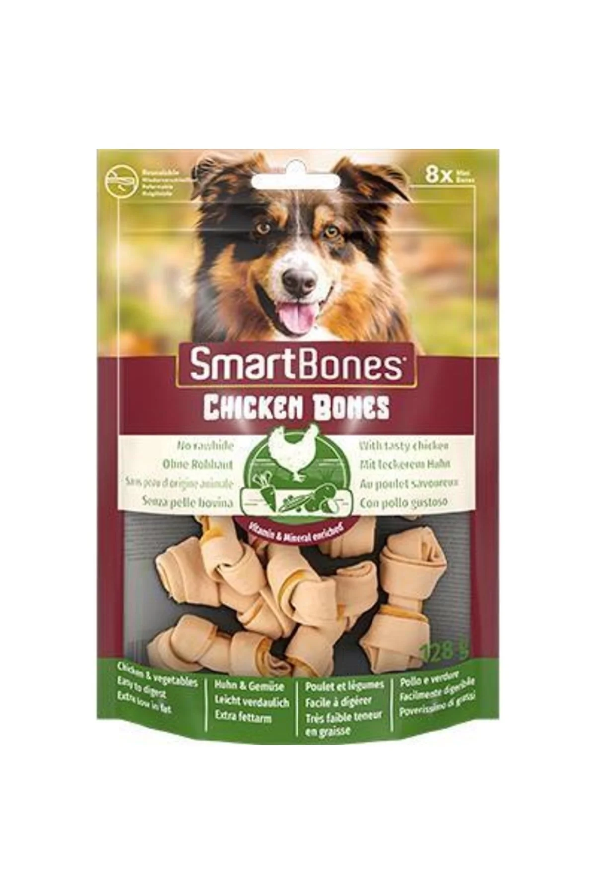 Smart Bones Tavuklu Mini Düğüm Köpek Ödül Kemiği