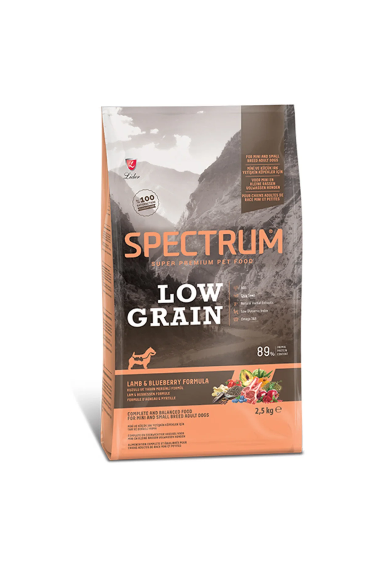 Spectrum Düşük Tahıllı Kuzulu ve Yaban Mersinli Küçük Irk Yetişkin Köpek Maması