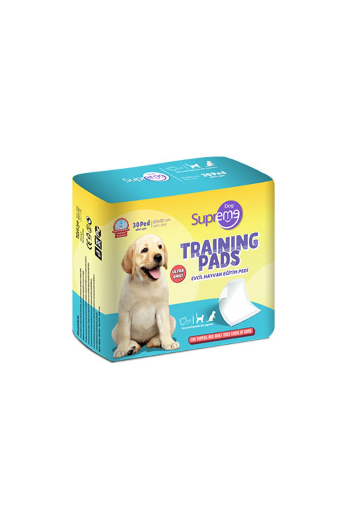 Supreme Ekstra Emici Polimer İçeren Tuvalet Köpek Eğitim Pedi