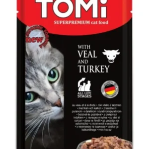 Tomi Dana Etli ve Hindili Pouch Yetişkin Konserve Kedi Maması