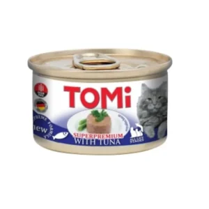 Tomi Kıyılmış Ton Balıklı Tahılsız Yetişkin Konserve Kedi Maması