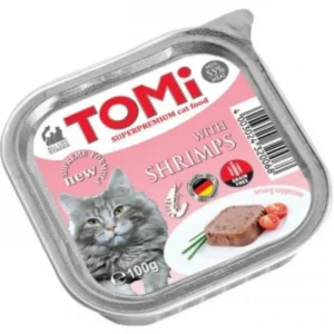 Tomi Pate Karidesli Yetişkin Kedi Konservesi 100gr