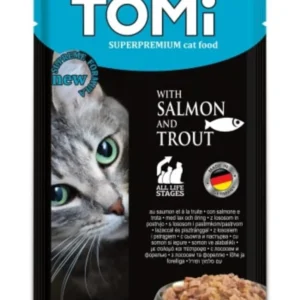 Tomi Somonlu ve Alabalıklı Pouch Yetişkin Konserve Kedi Maması